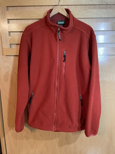 BURBERRY Giacca uomo LL Bean alta in pile spesso taglia LG Alta full zip con coulisse tasche