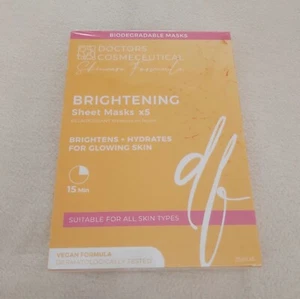 Cloth or sheet face masks by Doctors Cosmeceutical Brighten Hydrate NEW Cost £35 - Picture 1 of 4