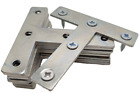 Metal Plates Braces Corner Mending Stretcher Tee T Bracket Plate 3in 75x75x16cm
