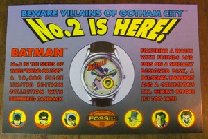 1994 Batman Fossil Watch #2 Advertising Post Card Lazarus