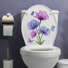 Lustige und verspielte Blume Schmetterling Toilettenaufkleber für Wände PVC Ma