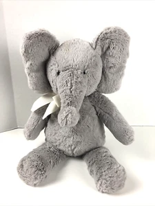 Pottery Barn Kids Gray Elephant 2016 Plush Soft and Sweet 12"H Sitting - Picture 1 of 8