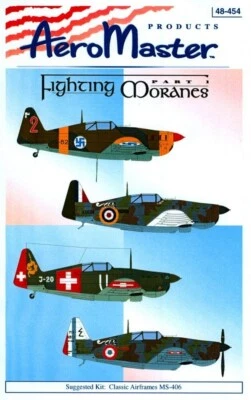 AEROMASTER 48-454 - FIGHTING MORANES Pt. 1 - 1/48 DECALS - Immagine 1 di 3