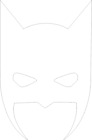 BATMAN MASK VINYL DECAL STICKER CAR/VAN/WALL/LAPTOP/TABLET/WINDOW 6 COLOURS #4