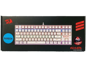 Redragon Kumara Mechanical Gaming Keyboard Rainbow K552-WR White Wired - Picture 1 of 4
