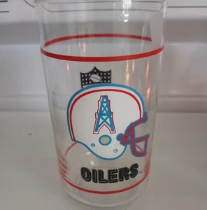 Vintage Mobil NFL - Houston Oilers - Glass Cup Retro - 10oz - Picture 1 of 3