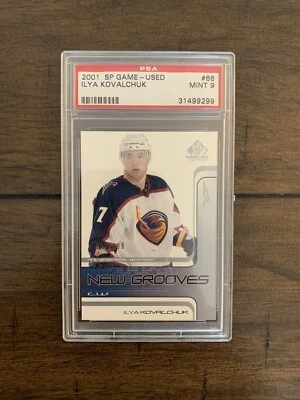 Ilya Kovalchuk 2001-02 SP Game Used New Grooves Rookie /499 PSA 9 Mint RC - Image 1 of 2