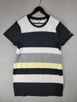 DKNY t-shirt dress size XL striped casual short-sleeve cotton blend - Image 1 of 4