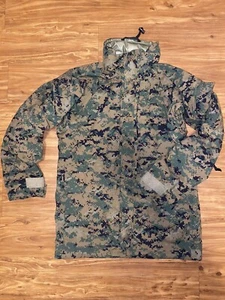 Genuine Usmc Apecs Gore Tex Digital Marpat Cold Weather Parka - Small Long. - Picture 1 of 4