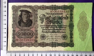 Inflation 50000 Mark 19.11.22 Ro 78 Serie M Erh +III - Picture 1 of 2