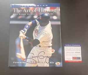 Tony Gwynn auto signed Book The Art of Hitting PSA DNA Padres - Picture 1 of 2