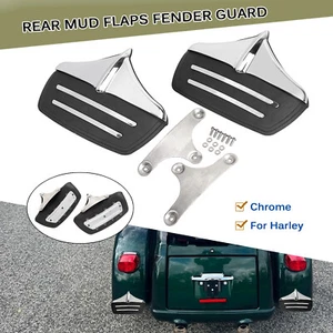 Rear Fender Accent Trim Mud Flap Guard For Harley Tri Street Glide Trike FLHXXX - Picture 1 of 18