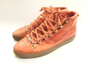 Balenciaga Arena High Top Sneakers Orange Shoes Size 45 EURO model 373401 - Picture 1 of 24