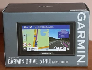 Garmin Drive 5 Pro Navi - LiveTraffic|Verkehr|Parken|+ Karten Updates  - NEU OVP - Bild 1 von 5