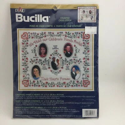Bucilla Counted Cross Stitch Kit Our Children's Heart and Hands Family  - Image 1 of 4