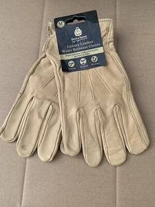 Kent & Stowe Luxury Leather Water Resistant Gloves Men's Medium - Picture 1 of 6