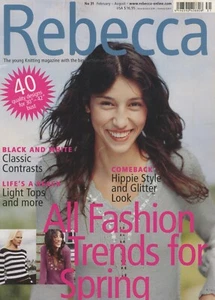 Rebecca #31 GGH Knitting Pattern Magazine Spring 40 Designs Men & Women -English - Picture 1 of 24