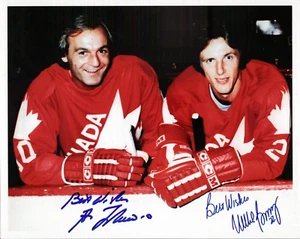 Guy Lafleur/Mike Bossy Team Canada Autographed Photo 8.5 x 10.5 Rare! - Picture 1 of 1
