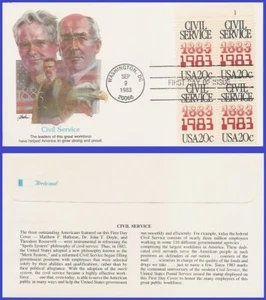 Servicio Civil USA5 #2053 U/A Fleetwood FDC PB4 - Imagen 1 de 1