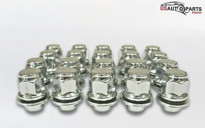 Qty 20 Chrome 12x1.5 OEM Wheel Lug Nuts Mag Seat Washer for Lexus Toyota Camry - Image 1 of 4