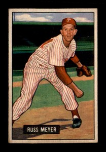 1951 Bowman #75 Russ Meyer RC VGEX X2761823