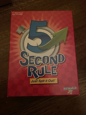 Juego de reglas cinco 5 segundos. ¡Solo escúpelo!  ¡NUEVO EN CAJA PRECINTADA! Foto 1 de 4