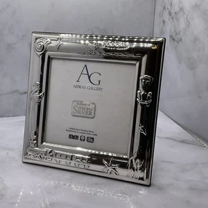 Sterling Silver 5x5” Children's Photo Frame Hallmarked - Arbras Gallery RRP:£115 - Picture 1 of 24