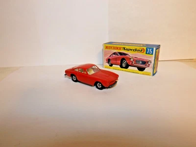 MATCHBOX TRANS. S/F NO. 75-A FERRARI BERLINETTA CUERPO Y REJILLA ROJO SIN USAR, EN CAJA Foto 1 de 4
