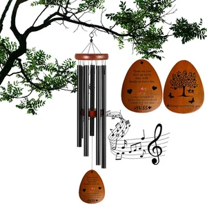 Sympathy Wind Chimes - Deep Tone Memorial Gift for Loss of Loved Ones, Mom, D... - Bild 1 von 7