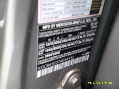 Rear View Mirror 164 Type GL350 With Phone Fits 07-12 MERCEDES GL-CLASS 434236 - Image 1 of 4