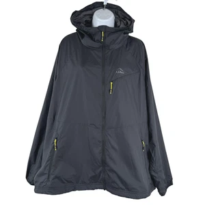 L.L. Bean Bean's Performance Fleece Lined Windbreaker Jacket 3X Black CJ-2210 - Picture 1 of 10
