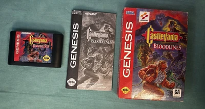 Castlevania: Bloodlines (Sega Genesis) Cardboard Box-Authentic CIB Complete - Image 1 of 4