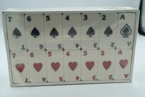 JUEGO DE FICHAS DE DOMINÓ POKER 54 PC NUEVO EN CAJA PRECINTADO - Imagen 1 de 5