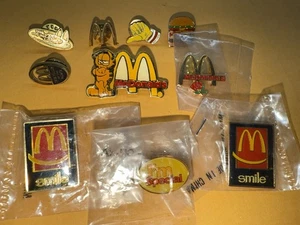 Lote de 10 prendedores para empleados de McDonald’s. Garfield, McDLT, Smile, M, I’m Special... - Imagen 1 de 11
