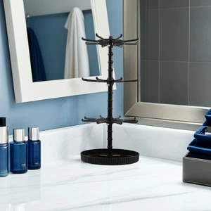 Organizador giratorio de exhibición de joyas: soporte para llavero para collar - 3 niveles - Imagen 1 de 17