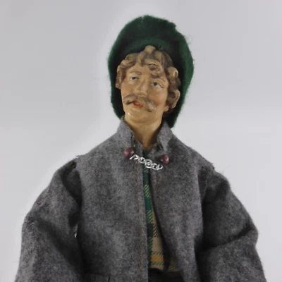 Krippenfigur Holz bekleidet ohne Sockel 23 cm Holzschnitzerei Oberammergau (36) - Bild 1 von 4