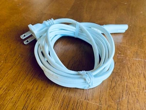 Well Shin 2 Prong Figure 8 Power Cord with Copper Wire Non Polarize 6 Ft White - Picture 1 of 4