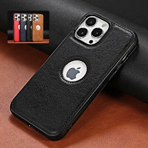 For iPhone 15 Pro Max 14 Plus 13 12 11 XS 876 Slim Leather Shockproof Case Cover - Picture 1 of 16