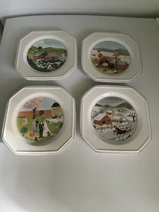Vintage Mikasa Songs Of The 4 Seasons 150mm Plates Japan - Picture 1 of 6