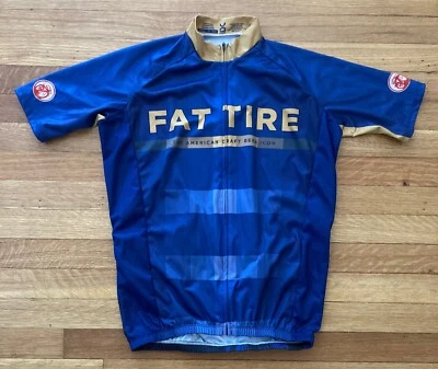 CAMISETA DE CICLISMO VOMAX - HOMBRE PEQUEÑA - NUEVA ELABORACIÓN DE CERVEZA BELGIUM - FAT TIRE Foto 1 de 4