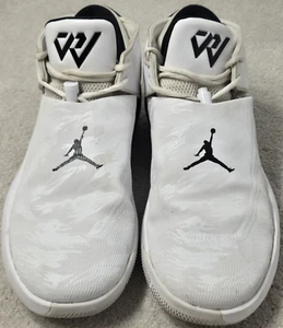 Nike Jordan shoes mens 11.5 why not zero.1 white Black AQ9682-100 5-26-18 - Picture 1 of 12
