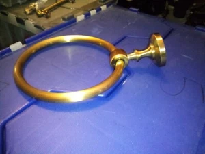 Restoration Hardware Lugarno Towel Ring Finish Polished Gold - Picture 1 of 8