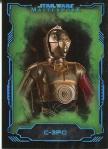 Star Wars Masterwork 2016 SP Green Base Card #67 C-3PO - Picture 1 of 1
