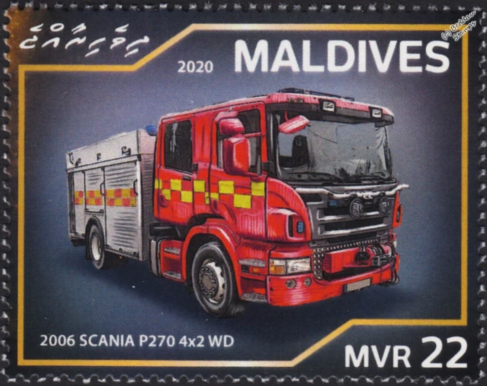 2006 SCANIA P270 4x2 WD Fire Engine Truck Firefighting Stamp #37 - Image 1 of 1