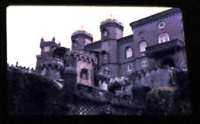 Pena Palace in Sintra Portugal one with a lady in it Set of 2 Kodachrome #60