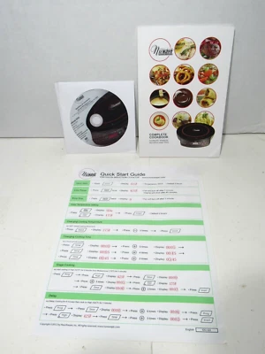NuWave Pro Precision Induction Cooktop Owners Manual Cookbook Instructional DVD - Image 1 of 4