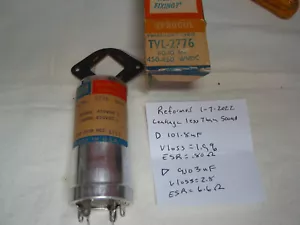 Nos Sprague TVL-2776 80uf & 10uF beide Abschnitte 450VDC Twist-Lok Elektrolytkappe - Bild 1 von 2