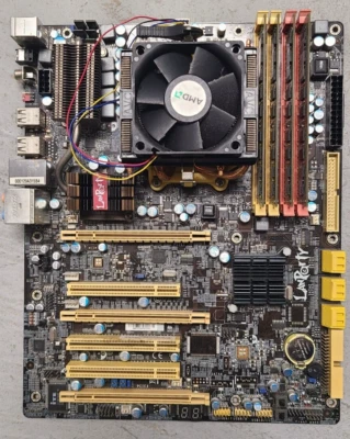 DFI LANParty DK 790FXB-M3H5 Motherboard w/ AMD Phenon II 955 Black Ed & 16G RAM - Image 1 of 4