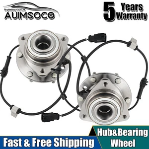 Pair Front Wheel Bearing + Hub Assembly For GMC Envoy 2002-2009 l6 / V8 GAS - Picture 1 of 13