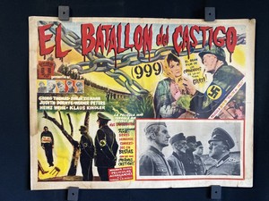 1960~Strafbataillon 999~GEORGE THOMAS~WERNER PETERS~ Orig. Mexican Lobby Card